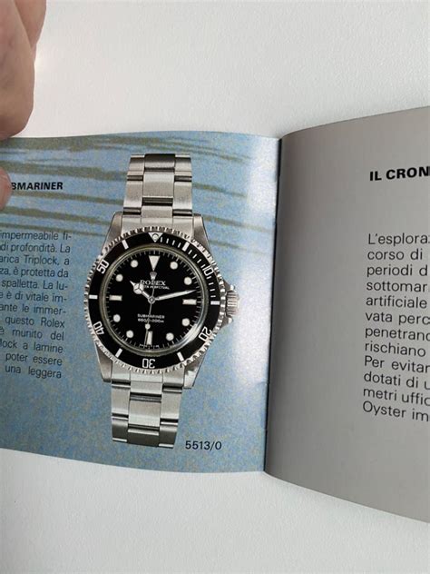 ROLEX SUBMARINER full set libretti e calendario anno 